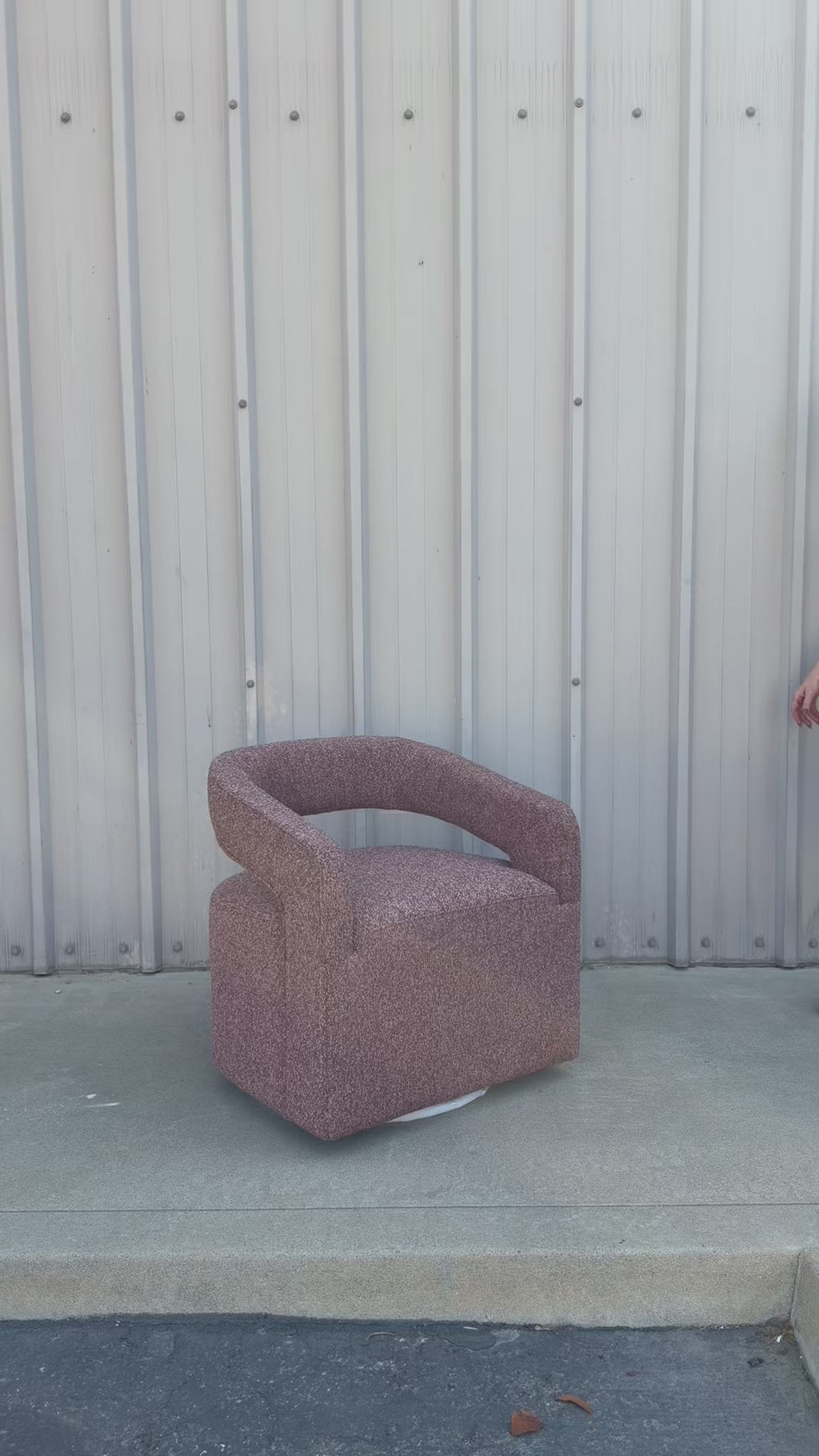 Jenny Bouclé Swivel Chair