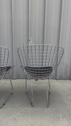 (Set of 2) Aiotreb Chrome Wire Chairs