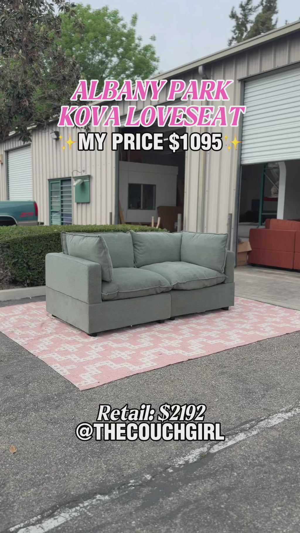 Albany Park Kova 2PC Loveseat