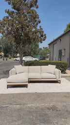 Castlery Owen Chaise Sectional Couch - Pearl Beige