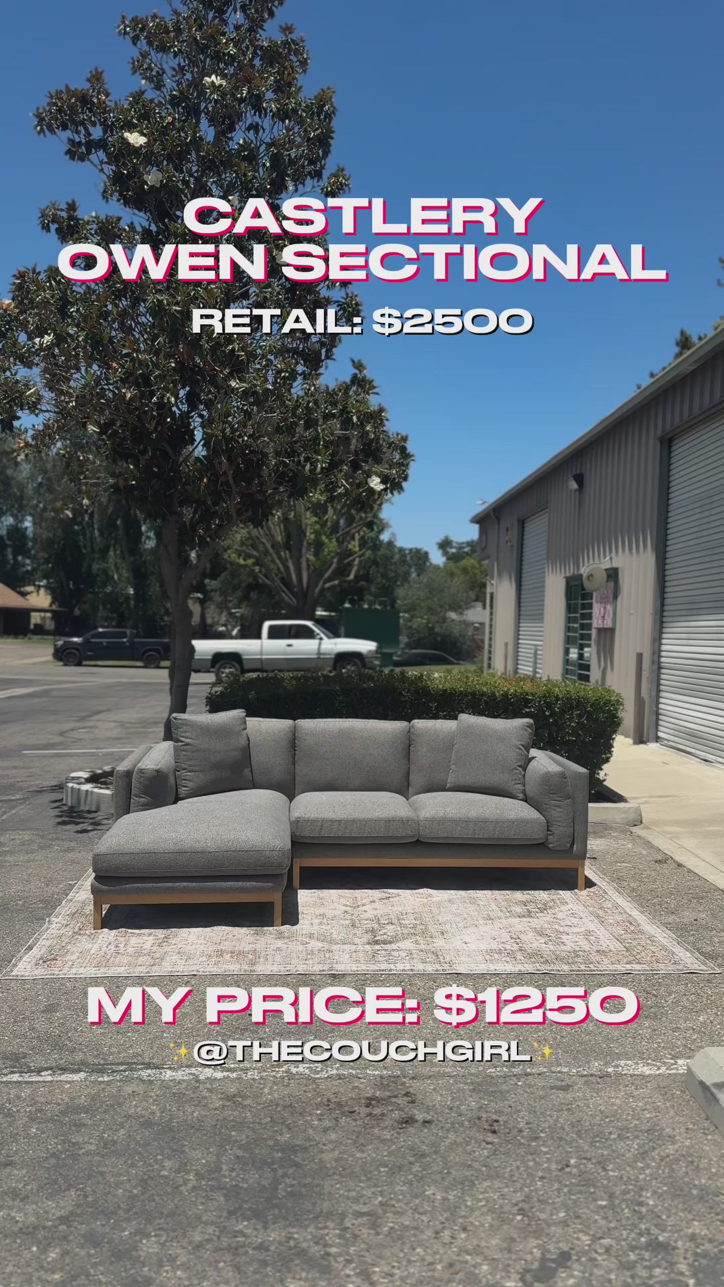 Castlery Owen Chaise Sectional Couch
