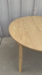 Article Heidi 42" Round Dining Table - White Oak