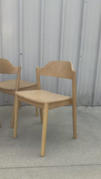 Article Sylvo Stackable Dining Chair - White Oak (Set of 6)