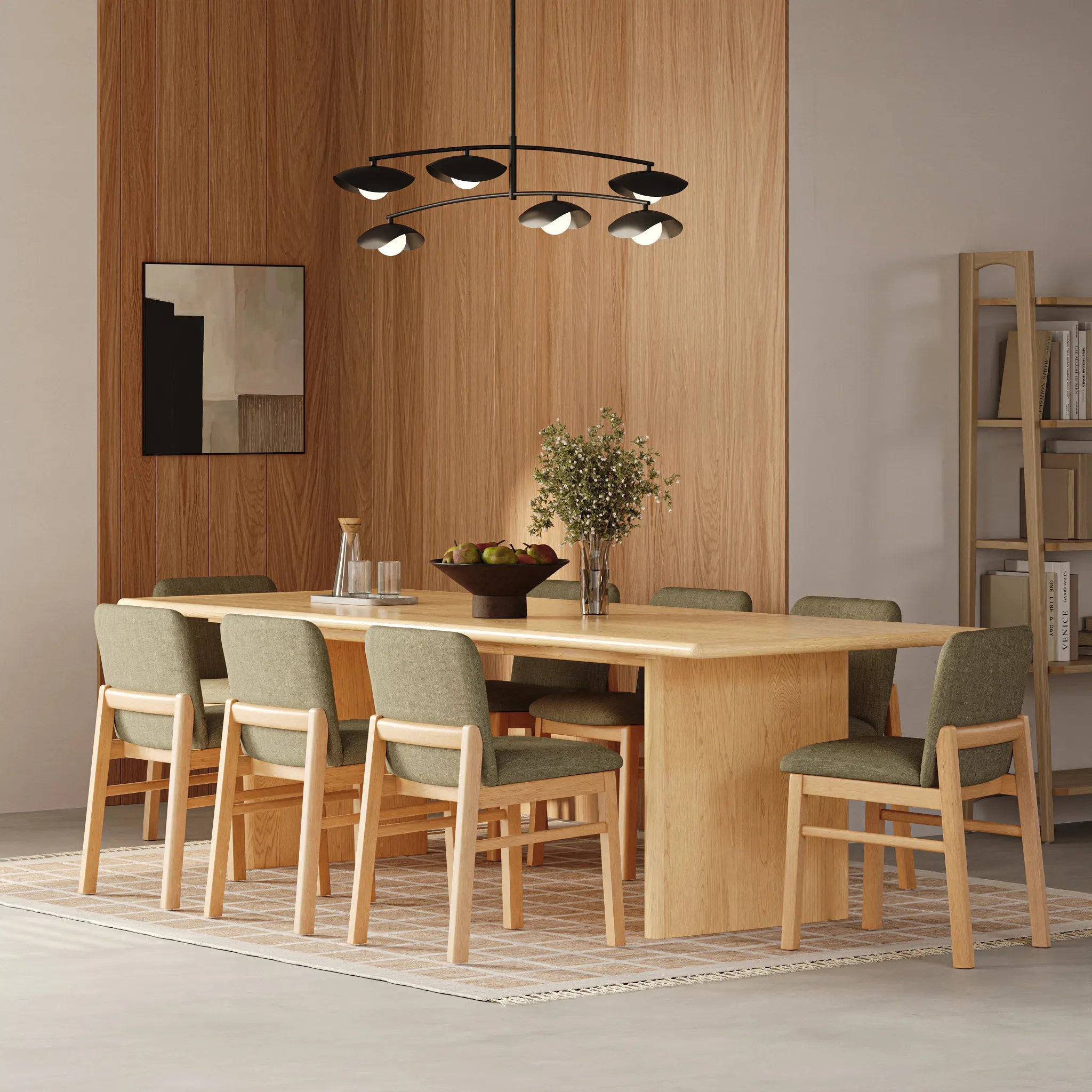 Article Torme 82.75" - 104.25" Extendable Dining Table - White Oak
