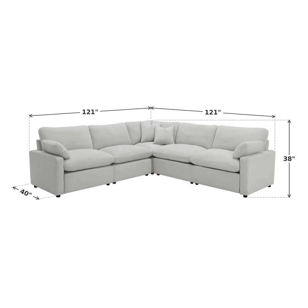 Charlie Upholstered Power Recliner Sectional